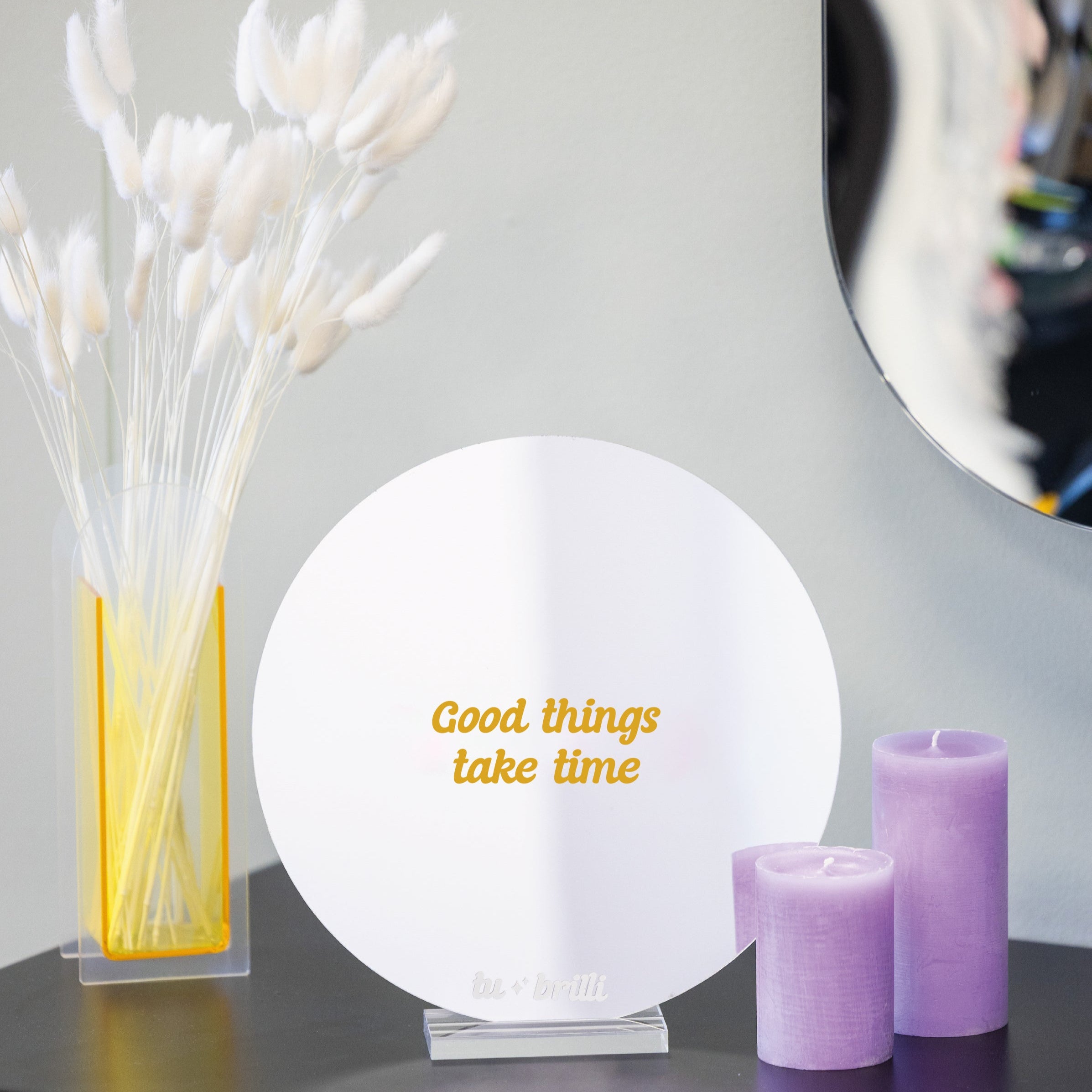 GOOD THINGS TAKE TIME | Sparkle Mirror