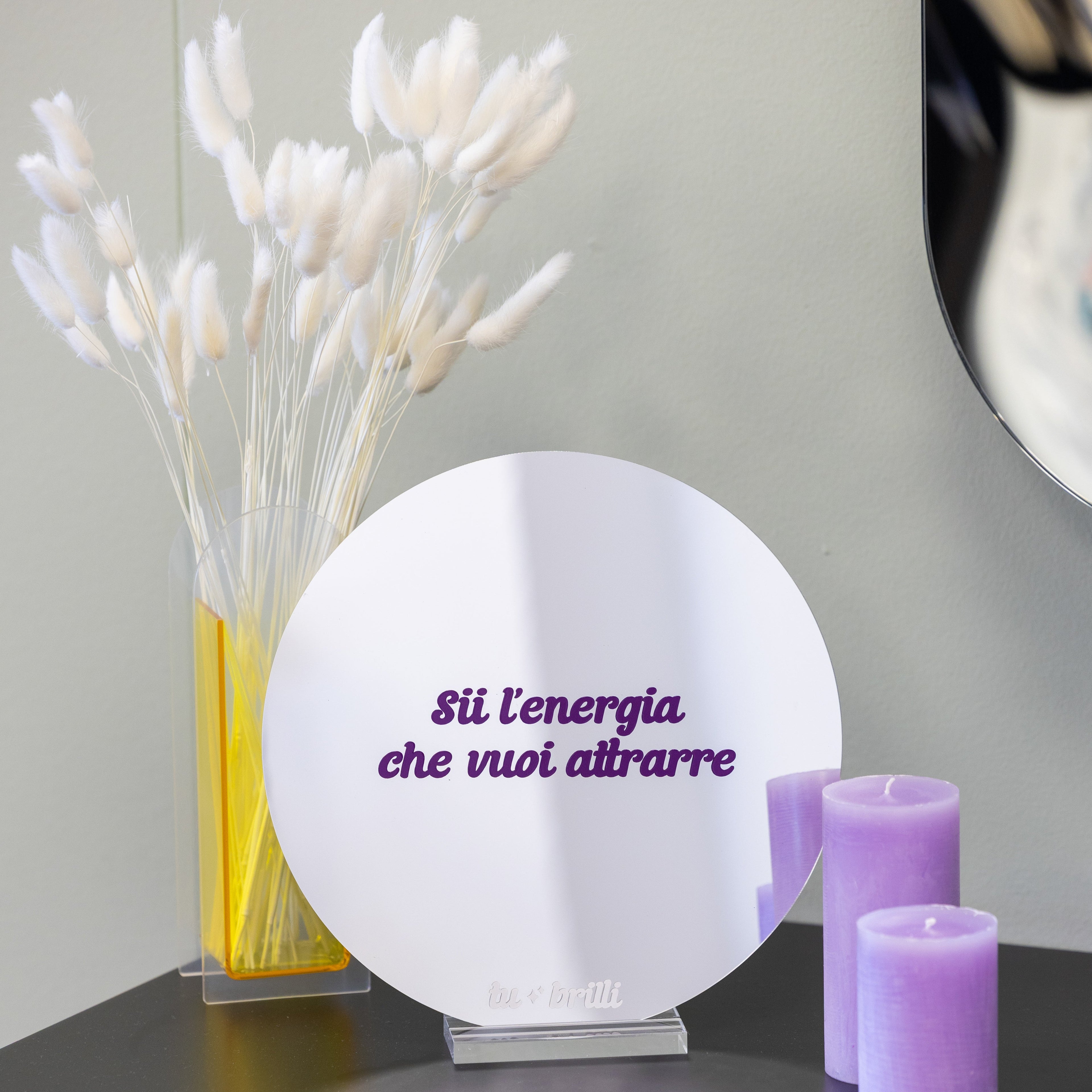BE THE ENERGY YOU WANT TO ATTRACT | Sparkle Mirror