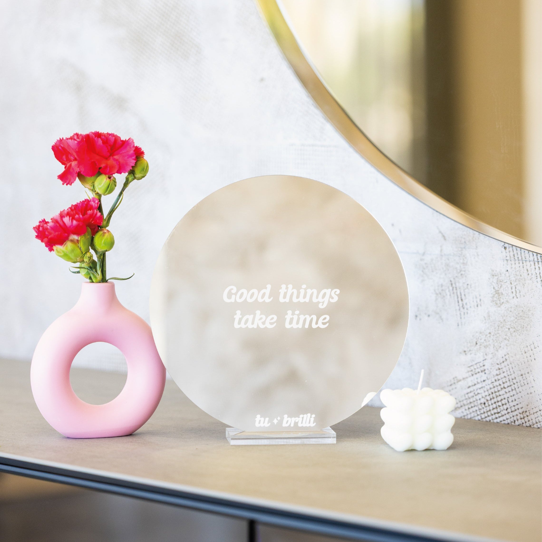 GOOD THINGS TAKE TIME | Sparkle Mirror