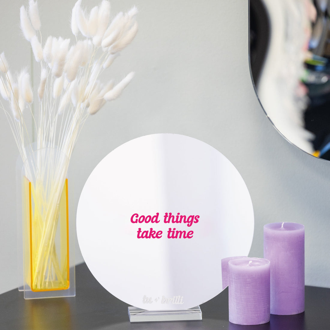 GOOD THINGS TAKE TIME | Sparkle Mirror