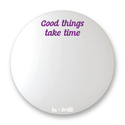 GOOD THINGS TAKE TIME | Sparkle Mirror